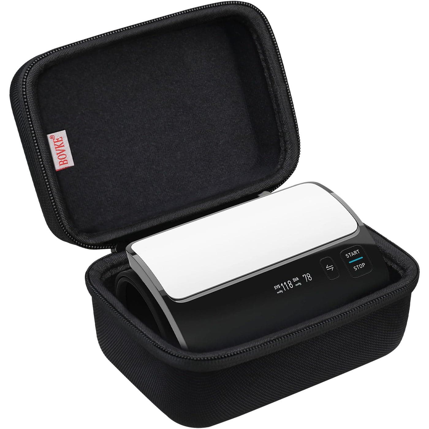 BOVKE Carrying Case for OMRON Evolv Bluetooth Wireless Upper Arm Blood Pressure Monitor BP7000 OnePiece Design Portable OMRON BP Monitor Storage Bag Black