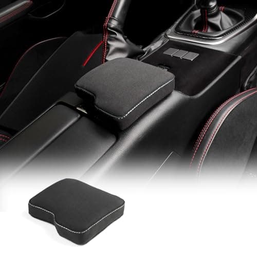 KUNGKIC for MT Toyota GR86 Subaru BRZ 2022 2023 2024 2025 Soft Armrest Pillow Auto Center Console Cushion Pad Automotive Interior Accessories 9002 Color Italian Suede