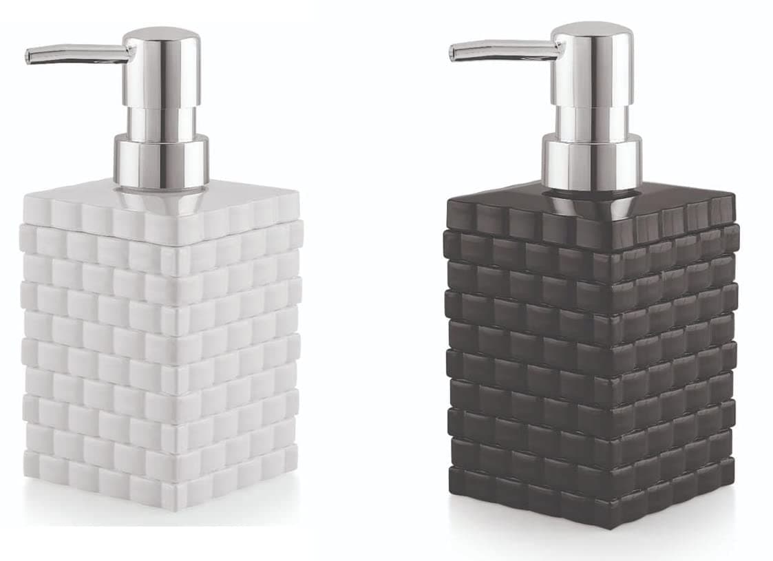 Nimbose Liquid Soap Dispenser Set Bathroom Sanitizer Lotion Shampoo Empty Bottles Handwash Bottles Set for Kitchen Soap Dispenser for Wash Basin Qty 1 Black 1 White