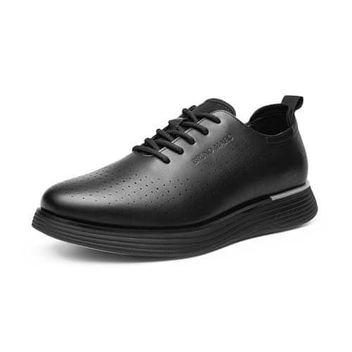 Bruno Marc Men's MaxFlex Fashion Dress Sneakers Oxfords Classic Casual Shoes,Size 8.5,Black,SBOX2318M,Size 8.5,Black,SBOX2318M