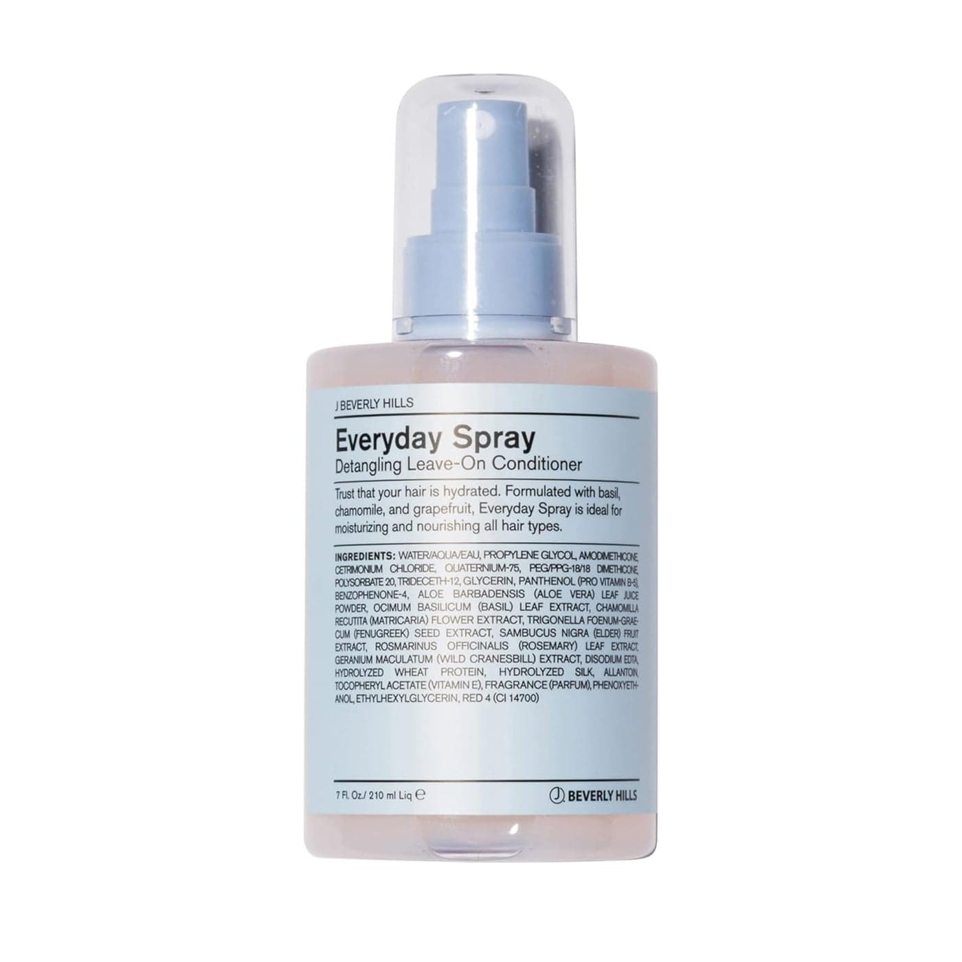 J Beverly Hills Blue Everyday Spray LeaveIn Conditioner and Hair Detangler with Aloe Vera 7 Oz