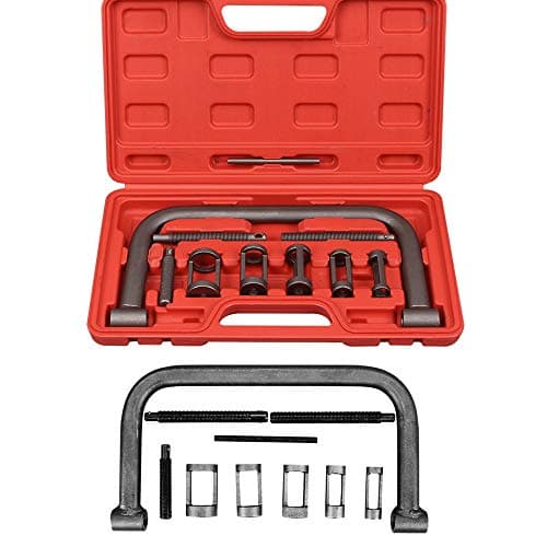 Valve Spring Compressor Auto Compression Clamp Tool Service Kit for ATV Car MotorcycleSmall Engine Vehicle EquipmentValve Spring Compressor ToolsAutomotive Tool C Clamp Service Set10 Pcs
