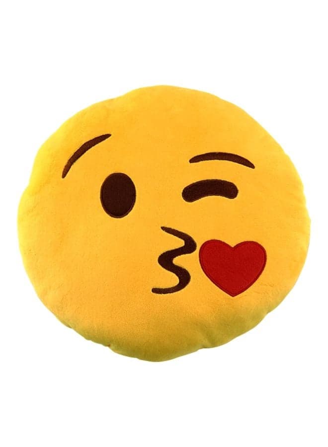 Emoji Designed Cushion Yellow 30x30x5centimeter