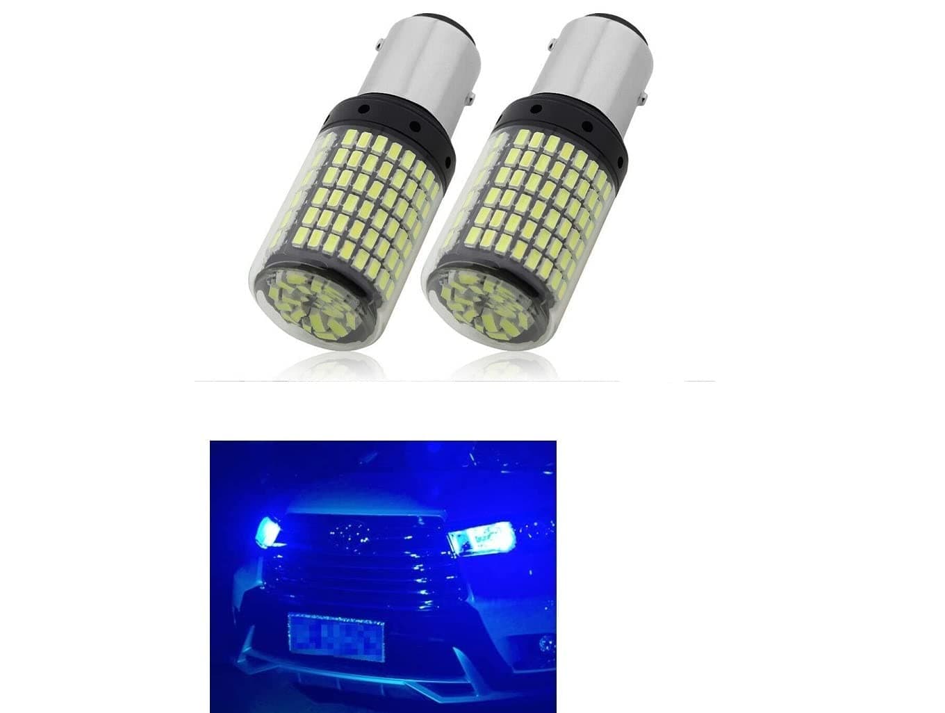 CLOUDSALE 1157 Led Bulb, 1016 1034 7528 BAY15D Base 144 SMD 5050 LED Bulb For Car Brake Light Backup Lamps DC 12V (Pack of 2, Dual Point)