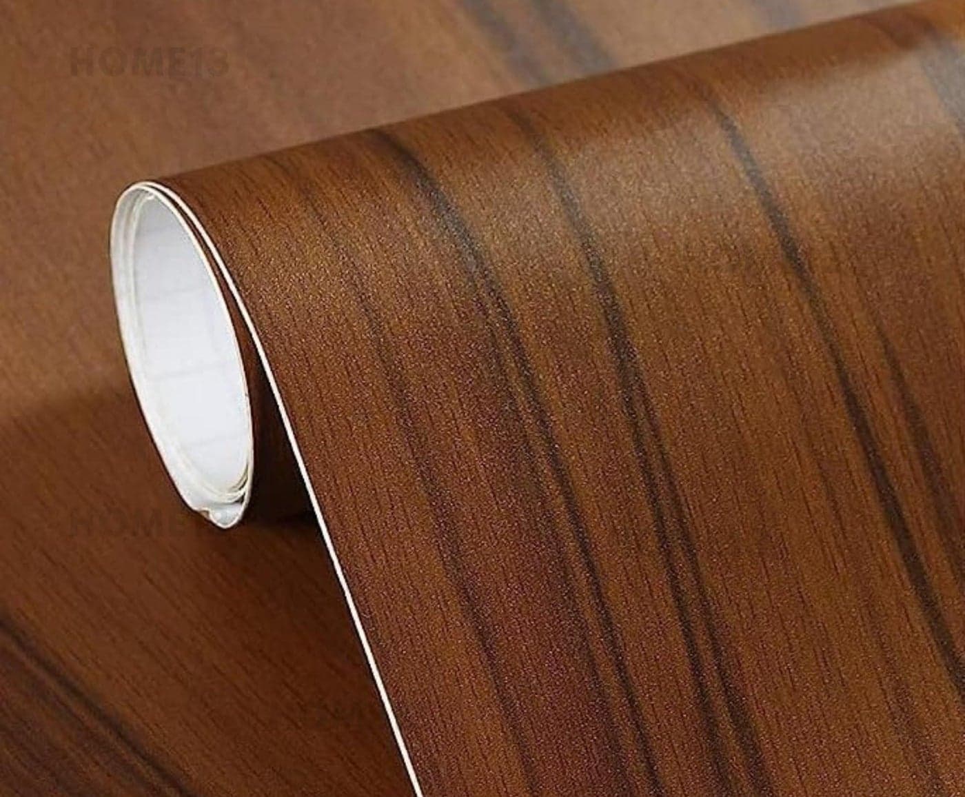 HOME13™ Wooden Wallpaper Peel and Stick Self Adheisve Removable Wood Grain Contact Paper Vinyl Decorative Wallpaper for Kitchen Desk Cabinets Shelf Drawers Liner (24 x 48 Inch, Brown Black Wooden)