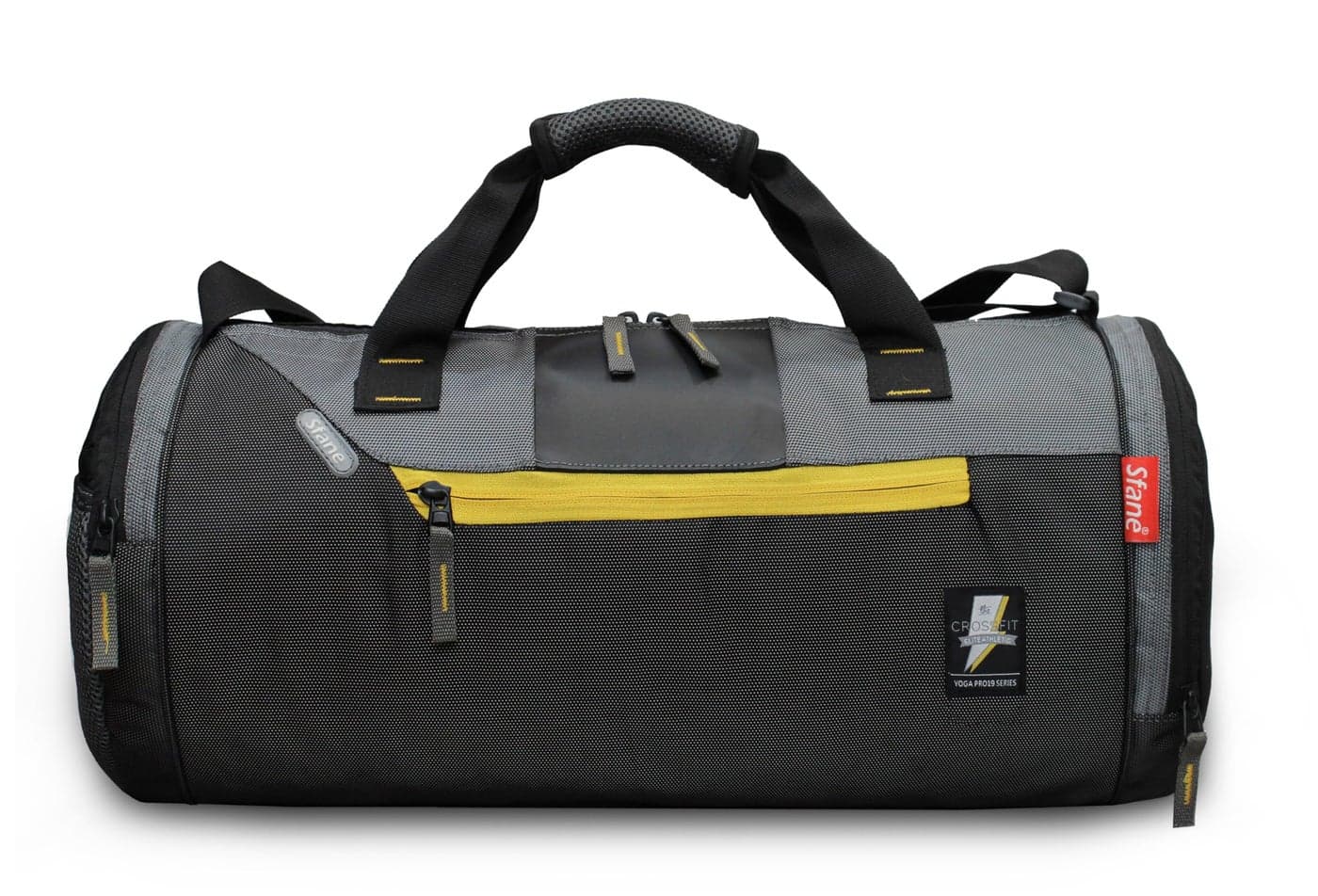 Sfane Gym Bags for Men with Separate Shoe Compartment Sports Gym Bag for Women Duffle Bags for Gym, Duffel Bags Sports Bag - Black & Grey