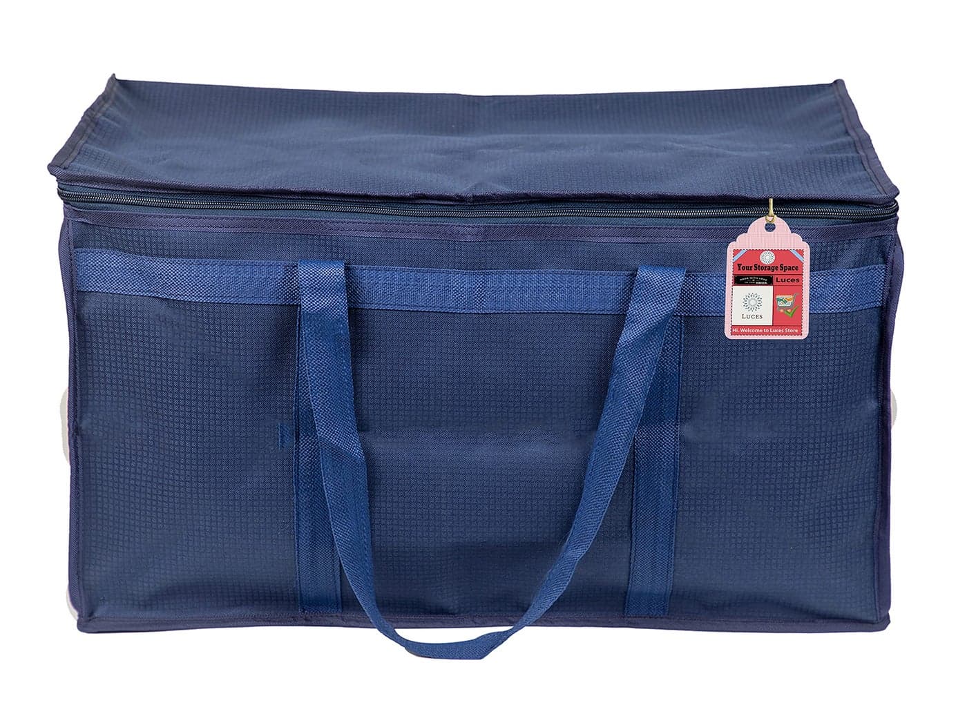 Luces Nylon Blue Pack of 1 Travelling Bag Duffle Bags Wardrobe Luggage Organizer Under Bed Storage Bag Large
