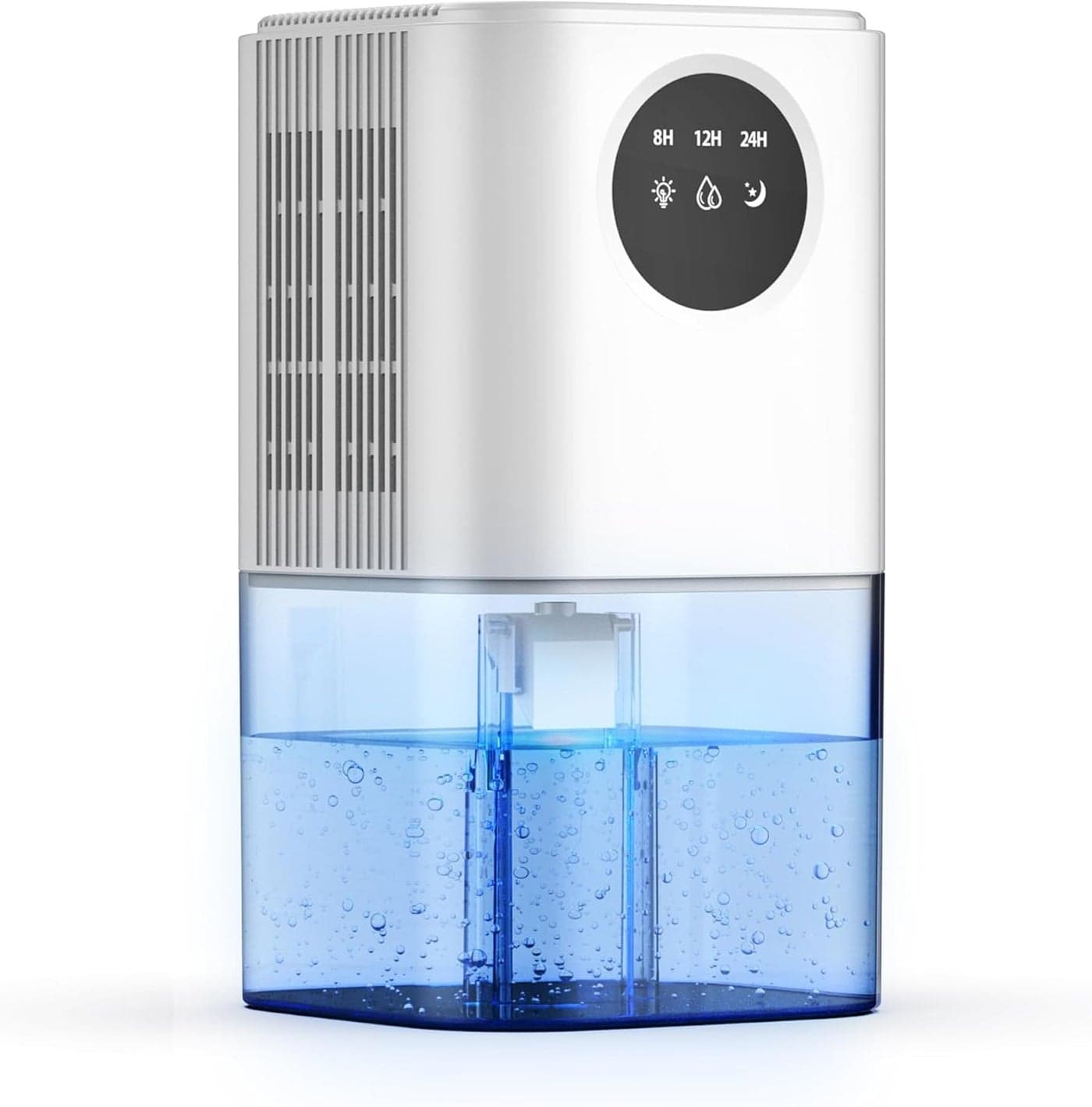 Techzere Electric Dehumidifier with Ambient Light 350ml/Day With 1700 ml Water Tank Capacity 45 Watts for Small Rooms & Spaces
