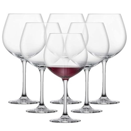SCHOTT ZWIESEL Classico Red Wine Glass Burgundy Goblet (Set of 6), Burgundy Glasses for Red Wine, Dishwasher-Safe Tritan Crystal Glasses, Made in Germany (27.5 Ounce)