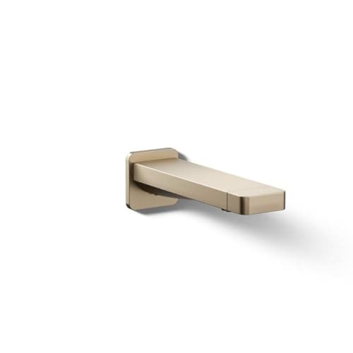 Kohler 23510-BV Parallel® Wall-Mount Bath spout, Vibrant Brushed Bronze