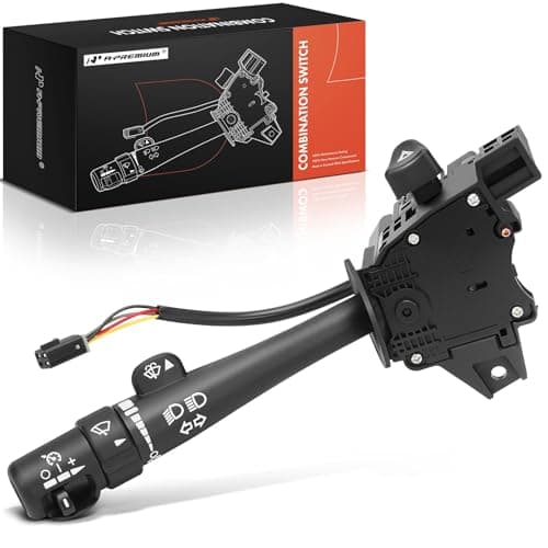 A-Premium Multifunction Switch w/Turn Signal, Wiper, Cruise Control Compatible with Chevy, GMC, Cadillac Vehicles, Silverado, Tahoe, Sierra, Envoy, Yukon, Escalade & More