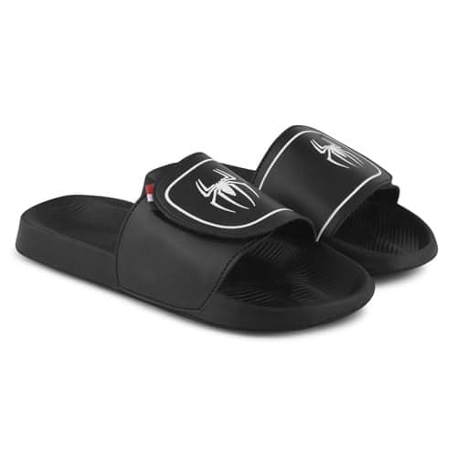PERY-PAO Sliders Mens White, Black, Grey, Sky blue Design Toxic, Spider, Dope, Panda Printed Flip Flop & Slippers