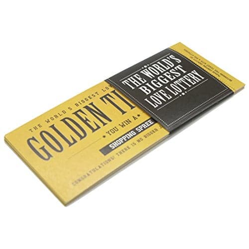 Oye Happy Golden Tickets with Romantic Naughty Cute Messages