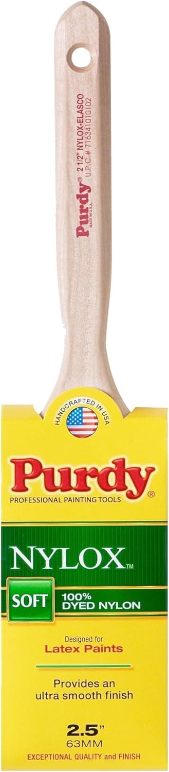212 Purdy 144100225 Nylox Elasco Flat Sash Paint Brush Tynex Nylon