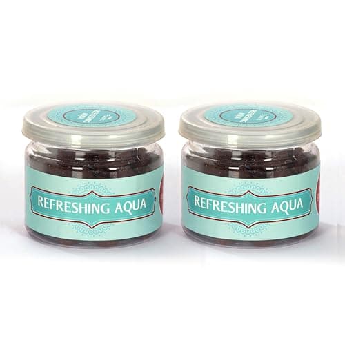 Vedic Air Freshener Use Living Room Office Home Fresheners Put 1 Tablet to Your Diffuser, Enjoy Long Lasting Aroma (Aqua, Pack of 2)