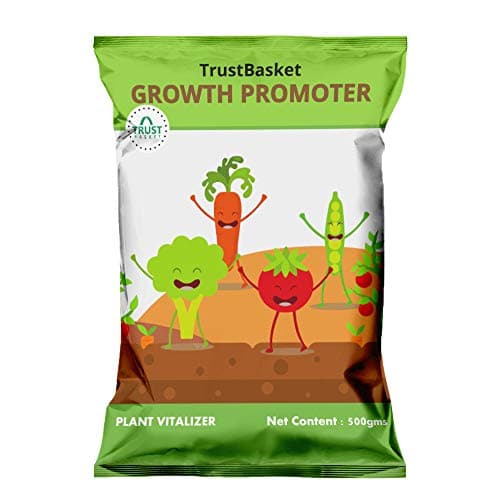 TrustBasket Plant growth promoter for gardening (Set of 1) 500 grams | Enhances growth and development of plants | useful for Indoor and outdoor plants | Contains essential Macro and Micro Nutrients