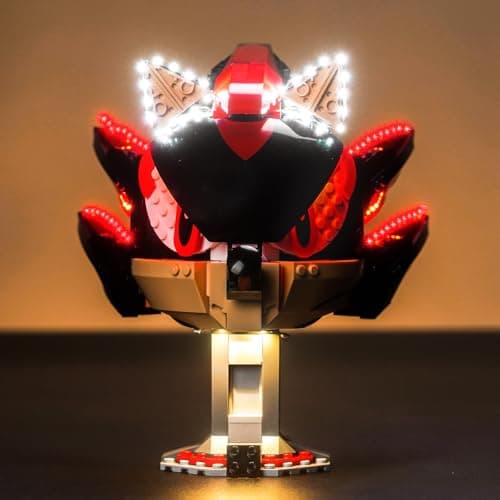 BrickBling LED Lighting Kit Only Compatible with Lego Sonic The H Edgehog Shadow The H Edgehog NO Model Lights Compatible with Lego 77000 Play Set Classic Version Light
