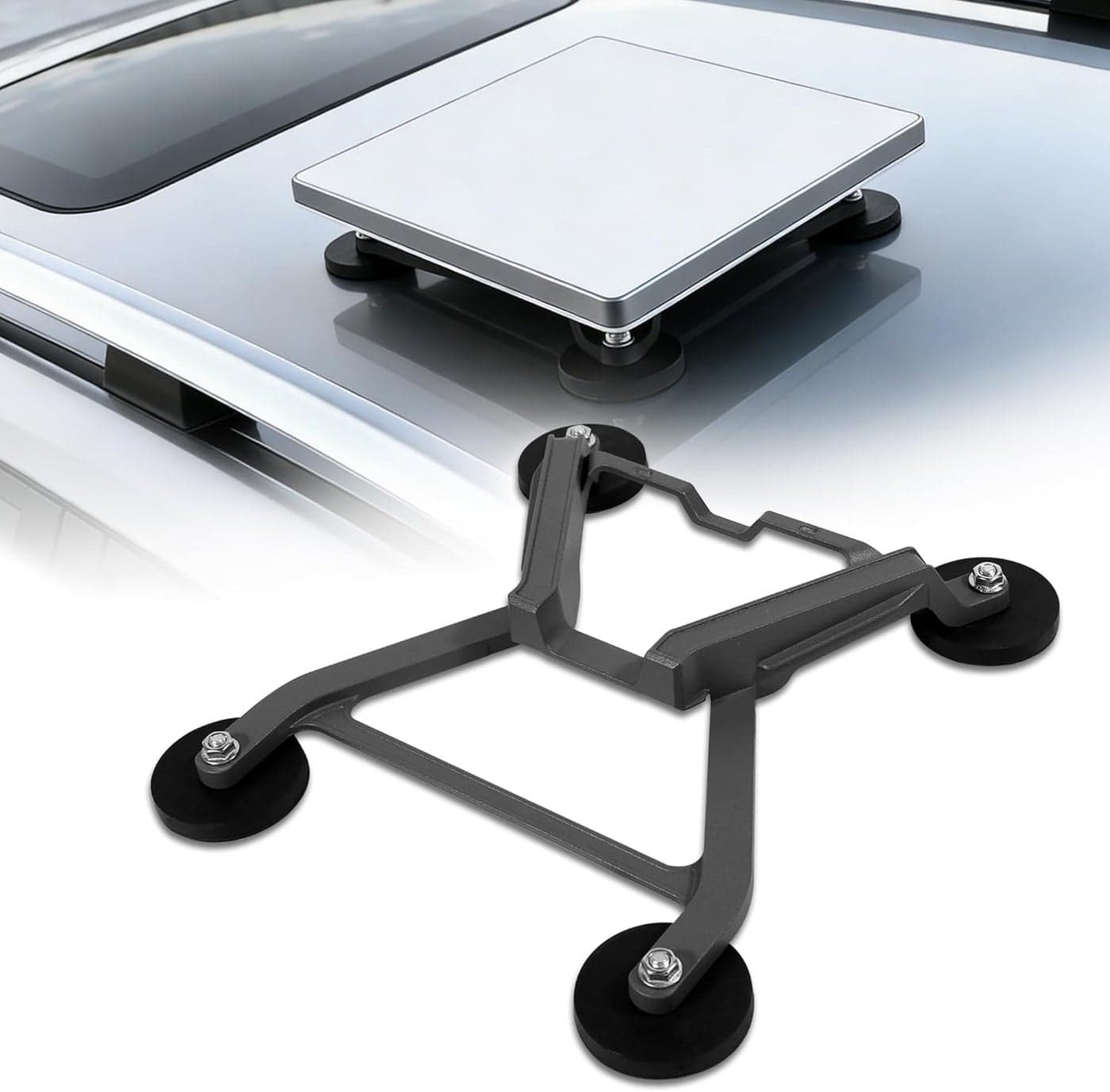 Starlink Mini Mount with Portable Magnetic Aluminum Alloy Holder for Roof, RV, and Car Windows