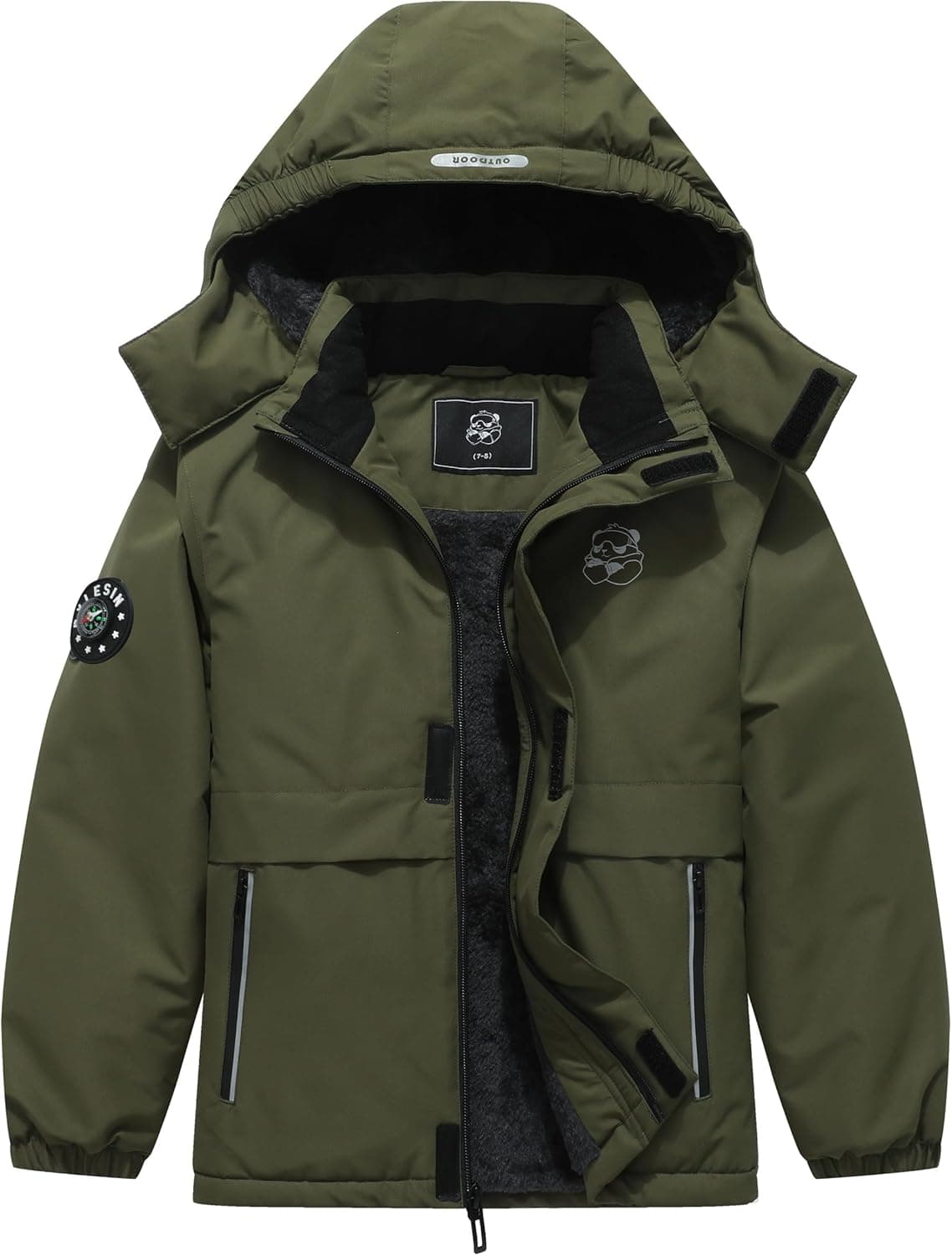 BYLESIN Kid's Waterproof Ski Jacket - Warm Winter Coat for Boys