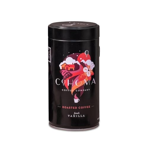 Cohoma Coffee Company French Vanilla Coffee I (Moka Pot) I Fresh Roasted and Ground, 250g | 100% AA+ Single-estate Arabica Specialty Coffee