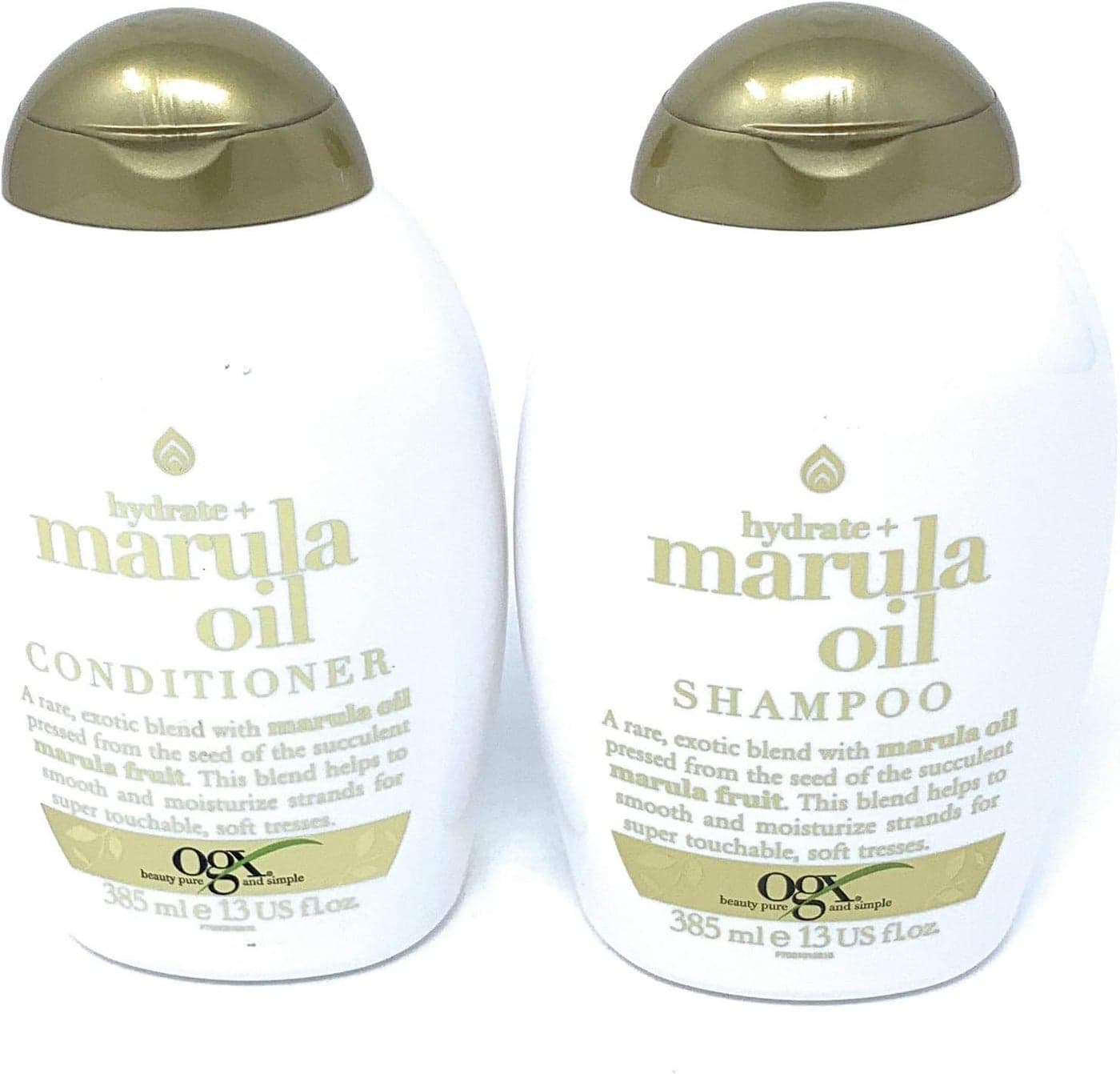 OGX Hydrate Marula Oil Shampoo Conditioner Bundle 385ml by OGX