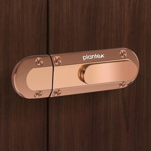 Plantex Door Latch for Main Door/Heavy Duty Zinc Baby Latch for Bathroom/Door Lock Latch for Home/Bedroom/Office/Door Stopper/Chitkani - Pack of 1 (Rose Gold)