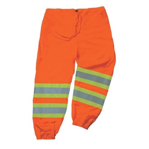 Ergodyne unisex adult Class Two-tone Reflective Safety Pants, Orange, Large-X-Large US