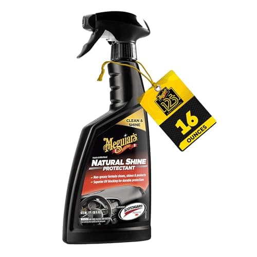 Meguiar's® Natural Shine Dashboard Cleaner (473 ml)| Sweet Fragrance | Non-Greasy Formula Cleans,Shines & Protects |Powerful UV blockers & 3M Protector Defends Against Fading, Cracking and ageing