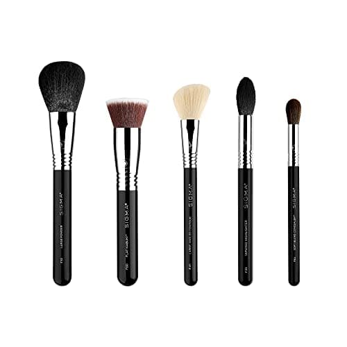 Sigma Beauty Makeup Brush Set Set of 5 Classic Makeup Brushes for Full Face Professional Makeup Brushes for Foundation Concealer BlushPowder Contour and Highlight 5 pcs