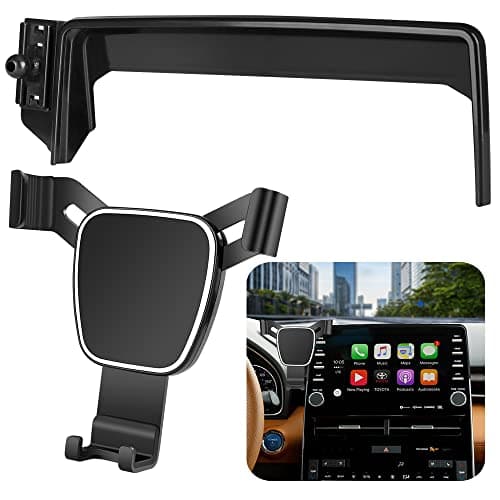 LUNQIN Car Phone Holder for Toyota Avalon 2019-2022,Avalon Hybrid 2019-2022 Auto Accessories Navigation Screen Bracket Interior Decoration Mobile Cell Phone Mount