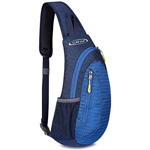 G4Free Sling Bag for Men Women Small Crossbody Backpack Lightweight Chest Shoulder Bags for Travel Outdoor and Sports Blue