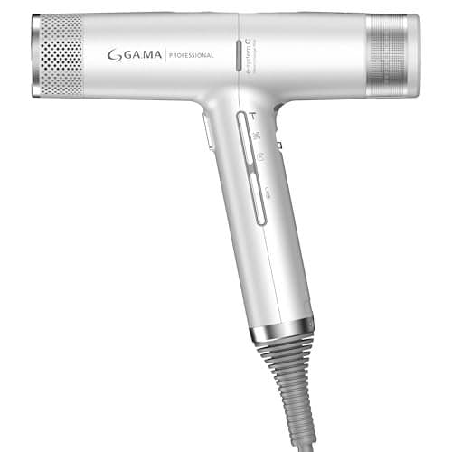 GAMA IQ3 Perfetto x Rossano Ferretti Hair Dryer with 120000 RPM Brushless Motor Smart AutoStandby Oxy Active AntiFrizz Technology Pearl White