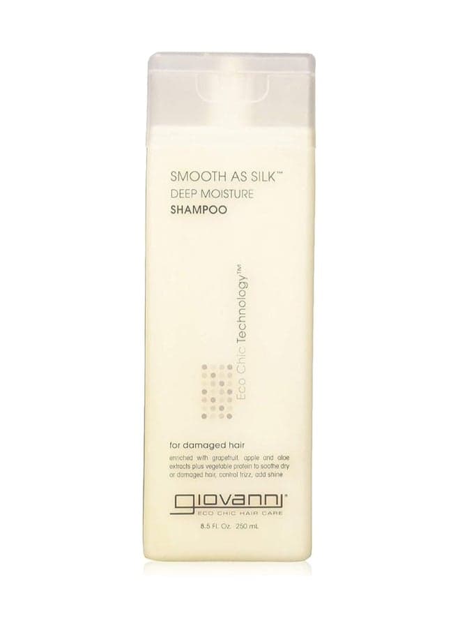 Giovanni Smooth As Silk Deep Moisture Shampoo, For Damaged Hair, Increases Shine & Calms Unruly Hair 250ml