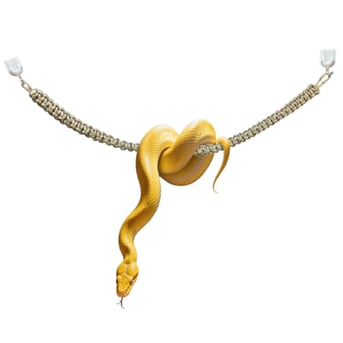 pranovo Snake Climbing Toys, Snakes Enrichment Toys Swing Climbing Rope for Ball Python Corn Snake Reptile Climbing Accessories