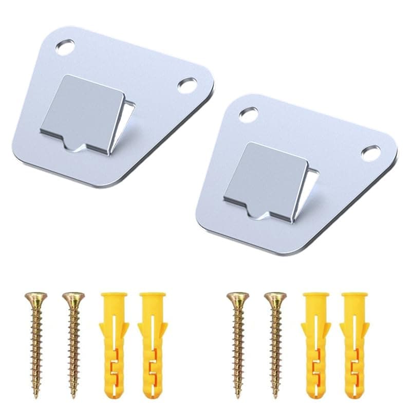 2 Pack Wall Fan Mounting Bracket Wall Mount Fan Brackets Holders Solid Steel Fan Wall Mount Bracket with Fastening Screws 2 Pack