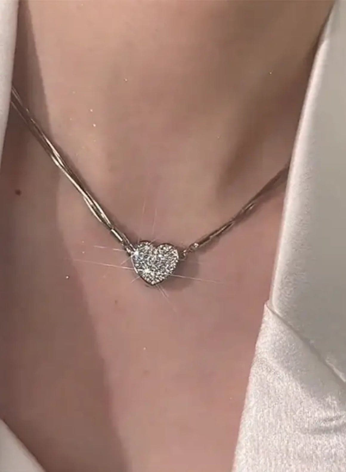 Amazing Silver Stainless Steel Necklace For Women