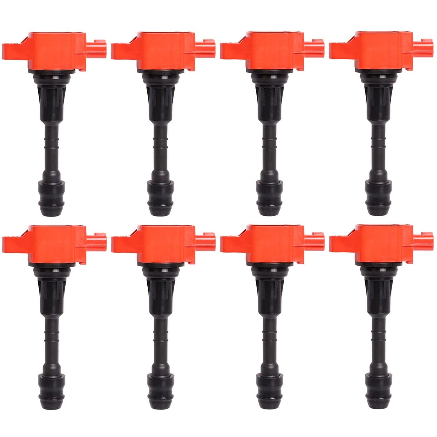 ENA Set of 8 Red Ignition Coil Pack Compatible with Infiniti Nissan 20072015 Armada 20122017 NV2500 NV3500 20082012 Pathfinder 200815 TITAN 20072010 QX56 56L V8 Coils for UF551 C1672