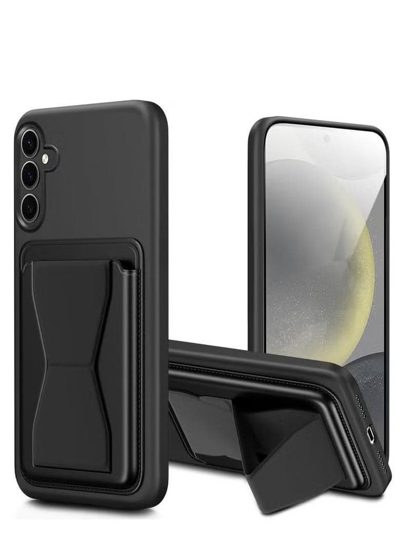 Samsung Galaxy S25 Case Cover – Magnetic Wallet Card Holder Case with Kickstand Function – Slim Shockproof Protective Phone Case with Soft Grip & Stand Feature – Magnetic Car Mount Compatible – Durable Back Cover for Galaxy S25 6.6-Inch – Lightweight & Stylish