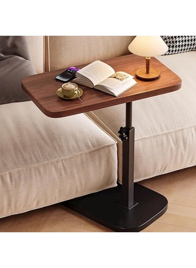 C Shaped Side Table,Sofa Side Table, Adjustable Height C Shaped End Table,Oil Resistant Waterproof,for Bedroom Living Room Home Office Dorm,45cm to 80cm Height