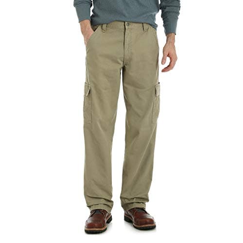 Twill Relaxed Fit Cargo Pant, British Khaki Twill, 32W x 29L