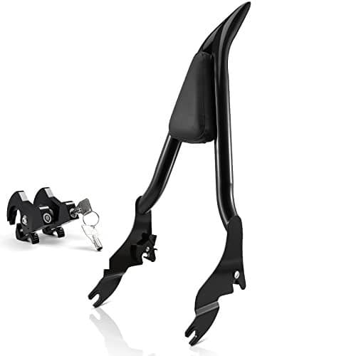 Eumti Motorcycle Backrest Sissy Bar Detachable Passenger Assembled Backrest Rear Pad Upright 28 Compatible With Harley Touring Road King Road Glide Street Glide Electra Glide Road King 20092025