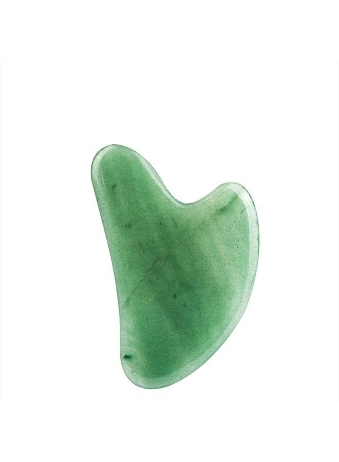 Large Gua Sha Heart Natural Jade Stone for Face to Lift, Decrease Puffiness and Tighten