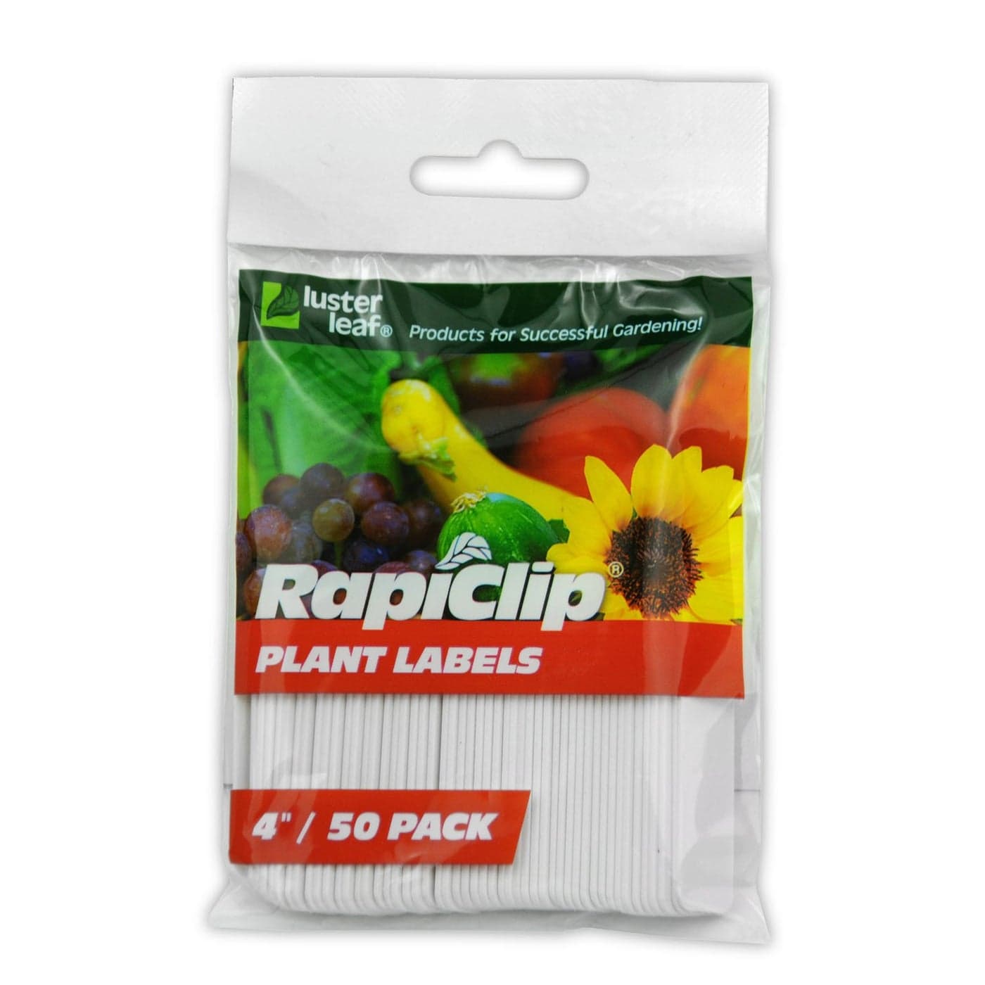 Luster Leaf Rapiclip 4-Inch Garden Plant Labels - 50 Pack 827