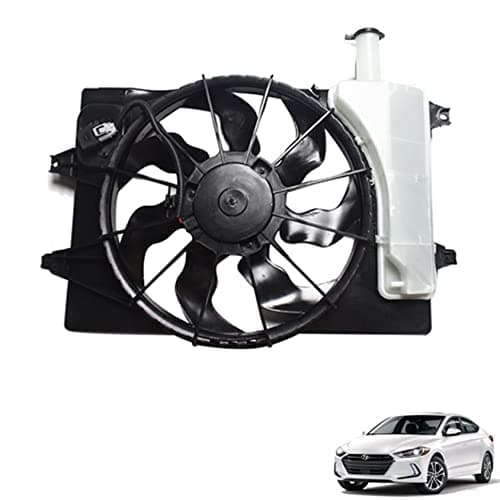 Radiator Condenser Cooling Fan Assembly Replacement for 2017-2019 Elantra Sedan