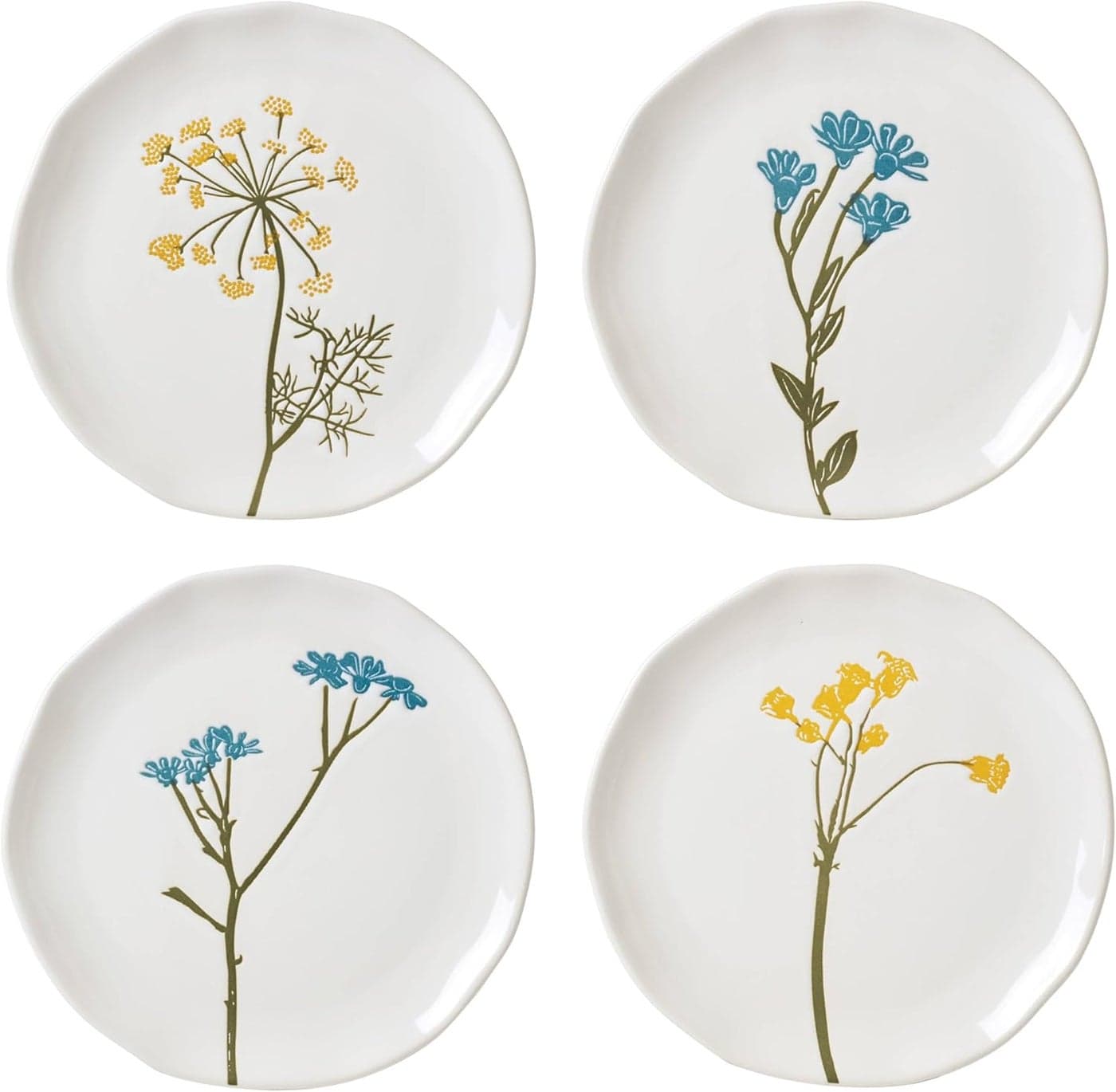 Lenox 896639 Wildflowers Tidbit Plates Set of 4
