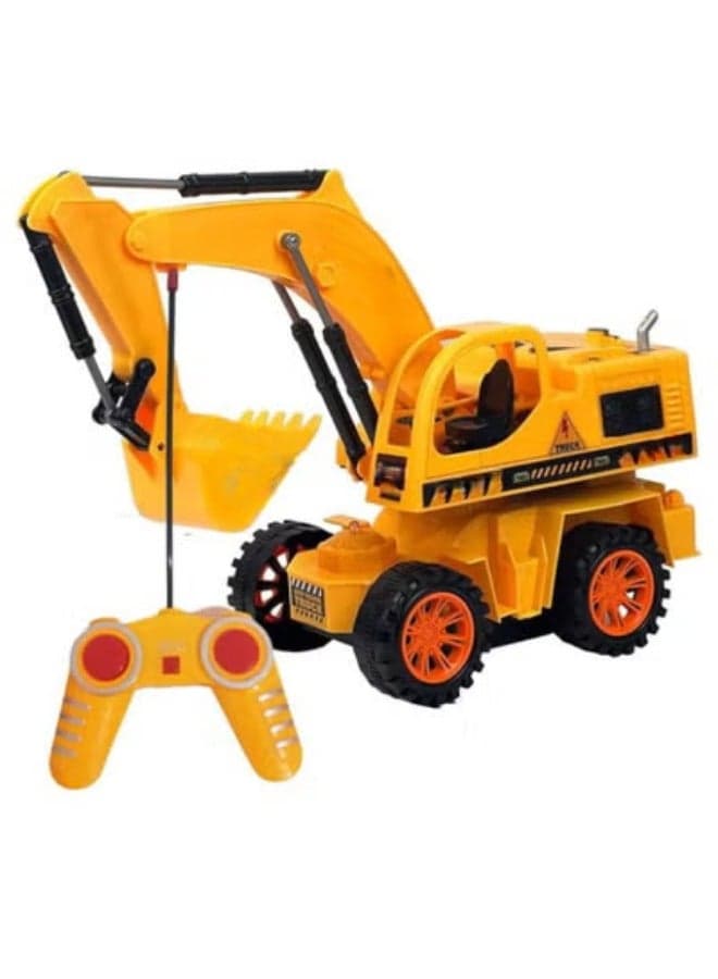 Remote Control Excavator Truck Heavy-Duty Construction Toy with Realistic Movements