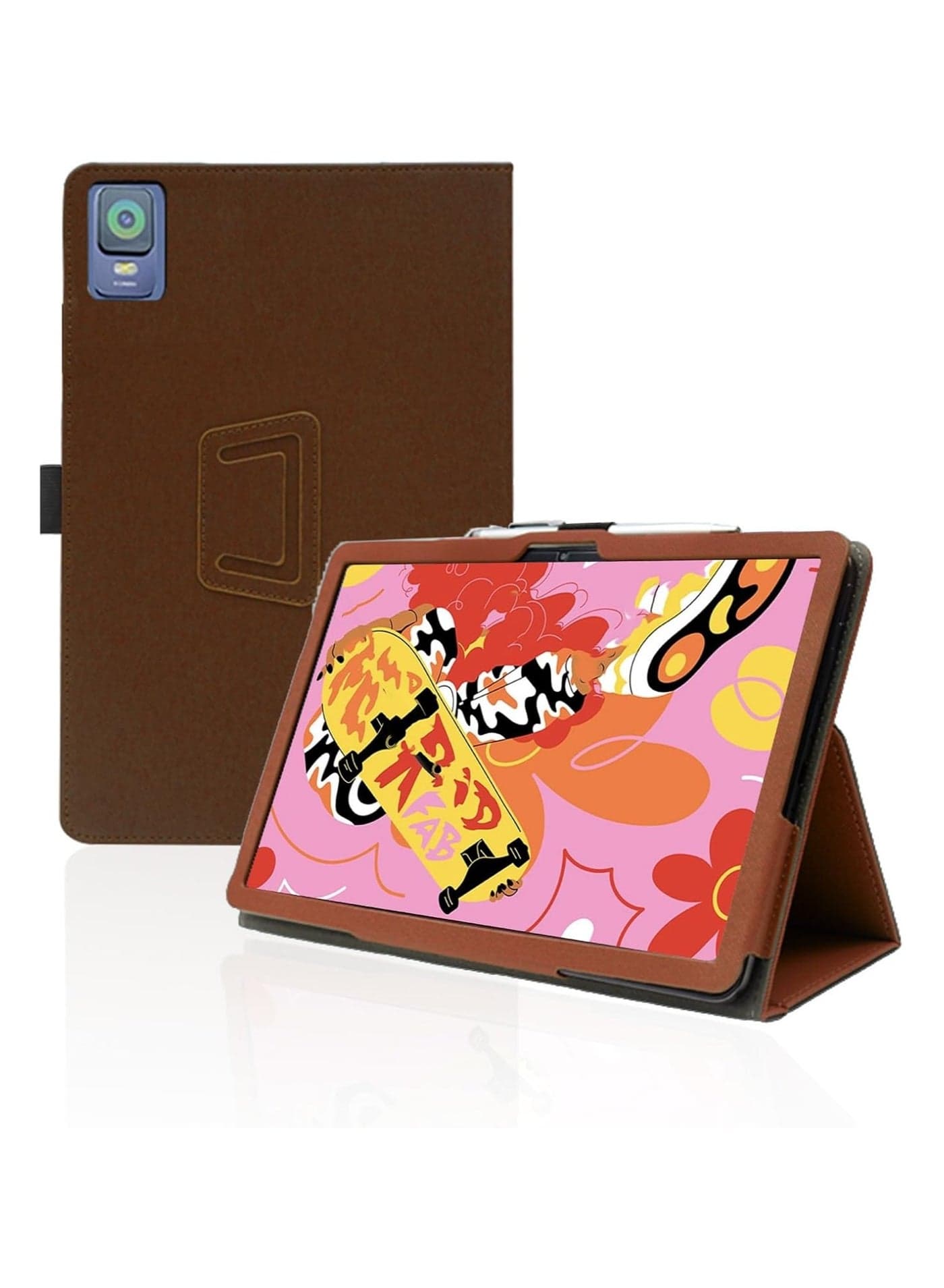 Compatible with XPPen Magic 12.2-inch tablet case, foldable leather stand sleeve with pencil holder and wrist strap, full protection