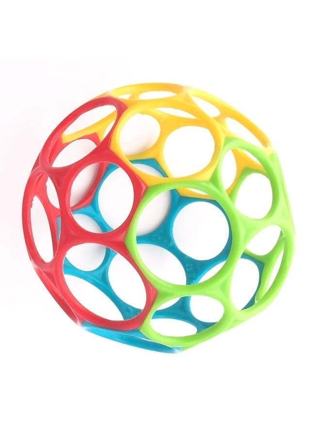 Easy Grasp Classic Ball, BPA-Free Baby Activity Toy for Newborns & Infants, Soft & Flexible, Infant Teether Soft Ball, Grasping Ball, For Small Hands To Grasp And Chew, 9.5x9.5cm