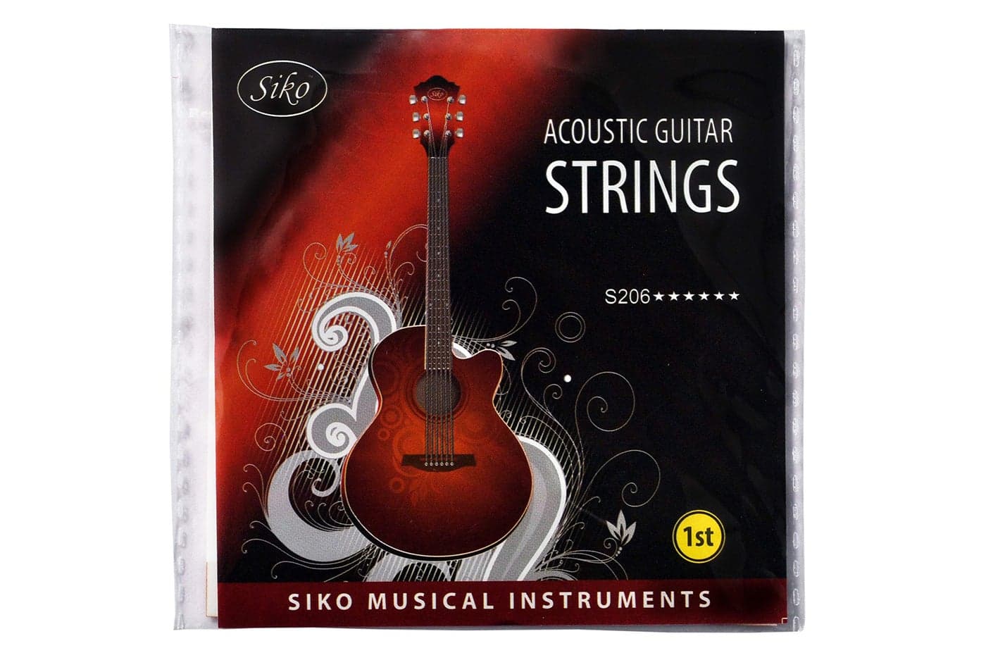 SIKO REEDS- Acoustic Guitar Single 1st E String Pack of 3 Pieces