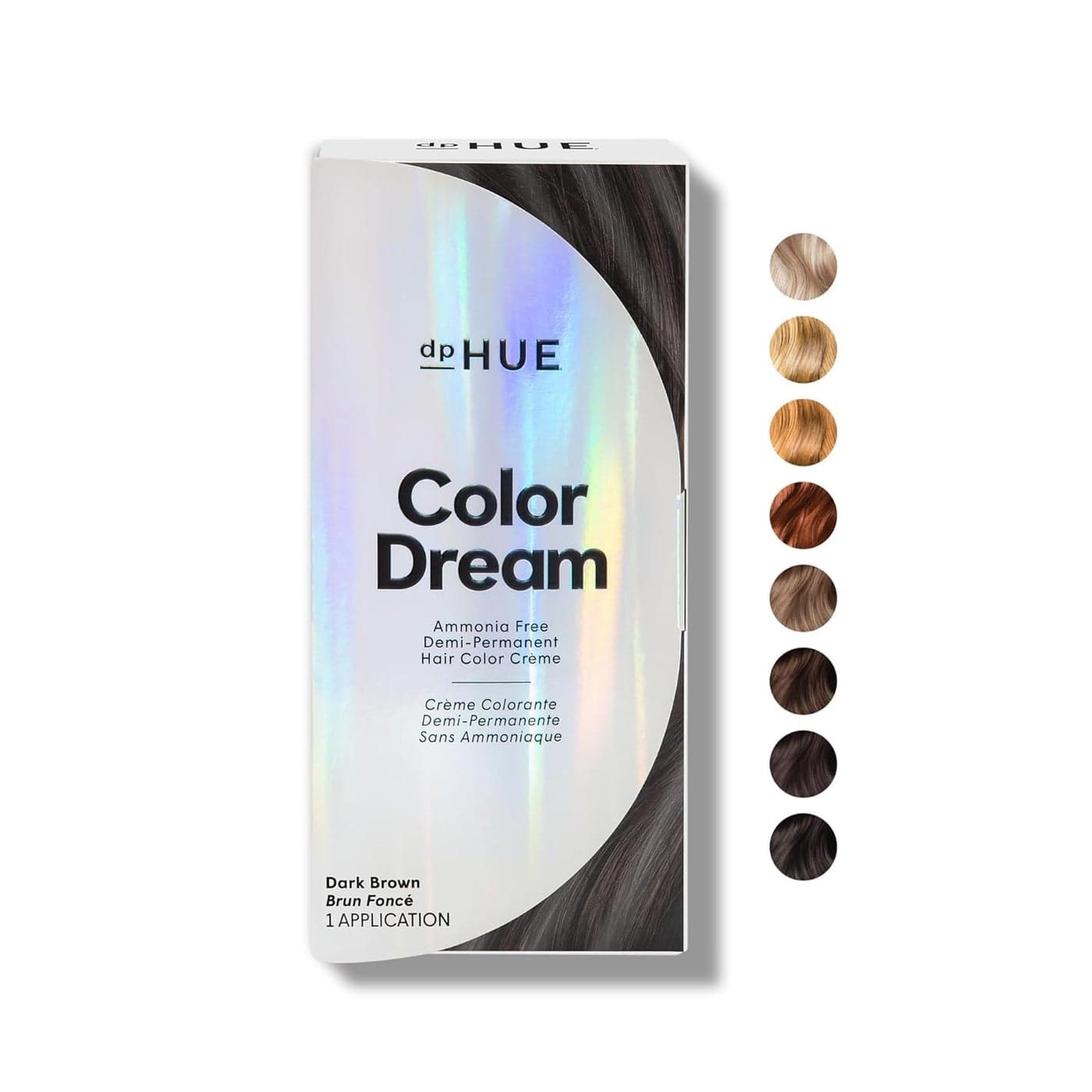 dpHUE Color Dream Dark Brown AmmoniaFree DemiPermanent Hair Color Lasts 16 Washes Boosts Shine Paraben Sulfate Free Leaping Bunny Certified